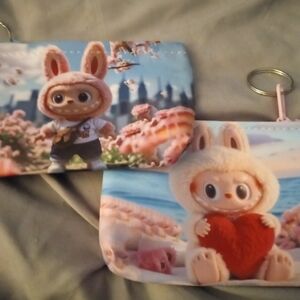 THE MONSTER COIN POUCH AND KEY FOB SET OF TWO